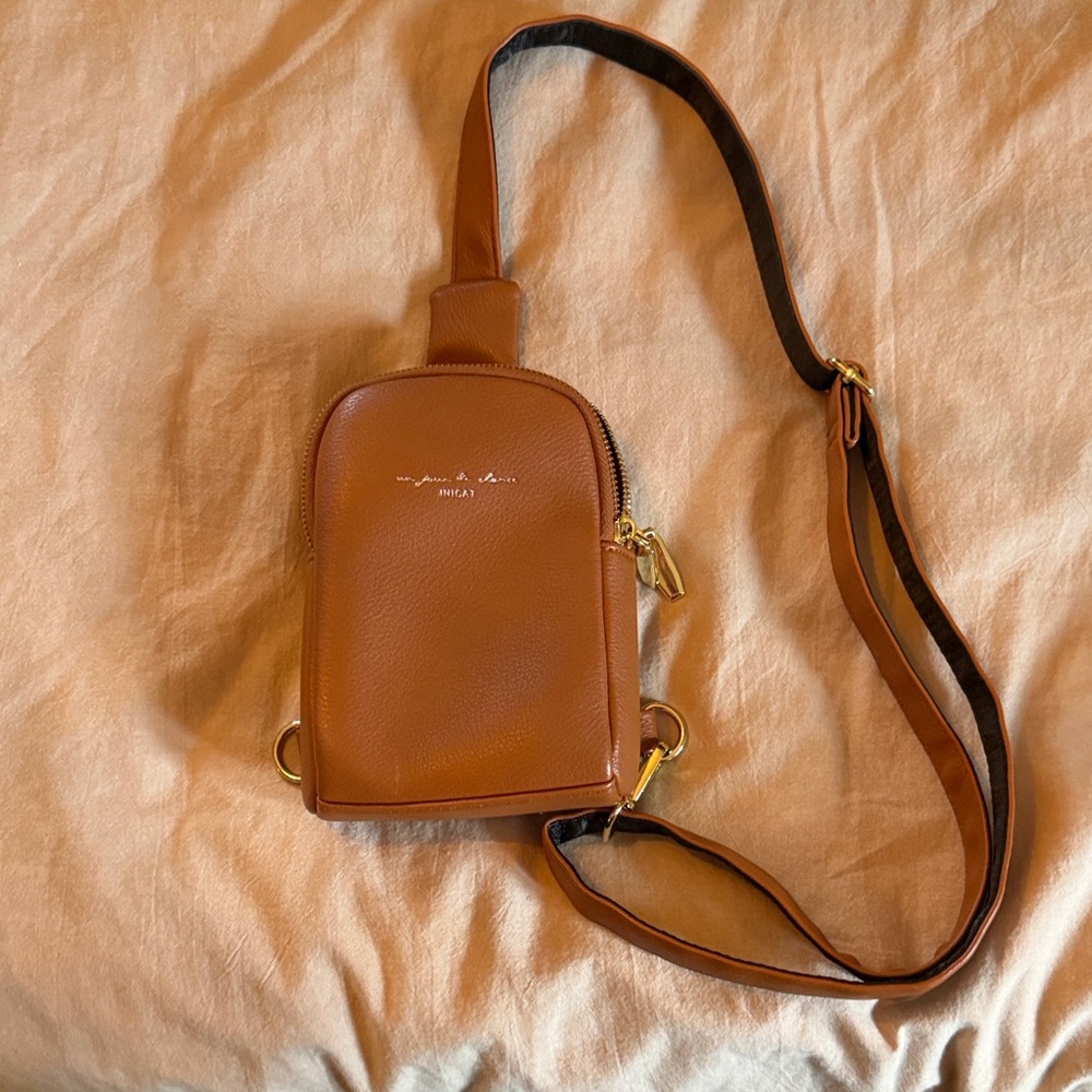 Brown Leather Crossbody Bag